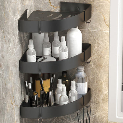 Adhesive Triangle Bathroom Shelf Rust Resistant Metal Storage