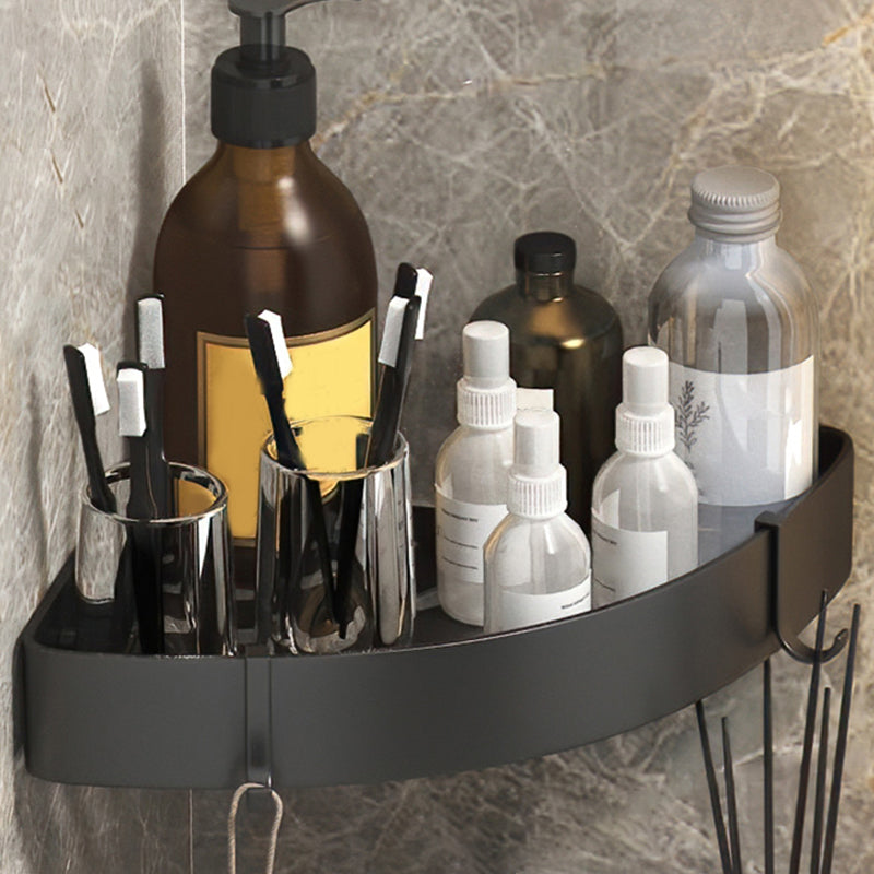 Adhesive Triangle Bathroom Shelf Rust Resistant Metal Storage