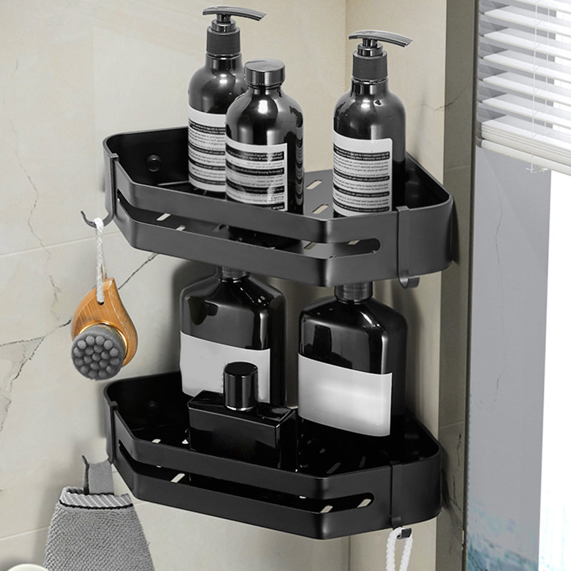 Adhesive Triangle Bathroom Shelf Rust Resistant Metal Storage