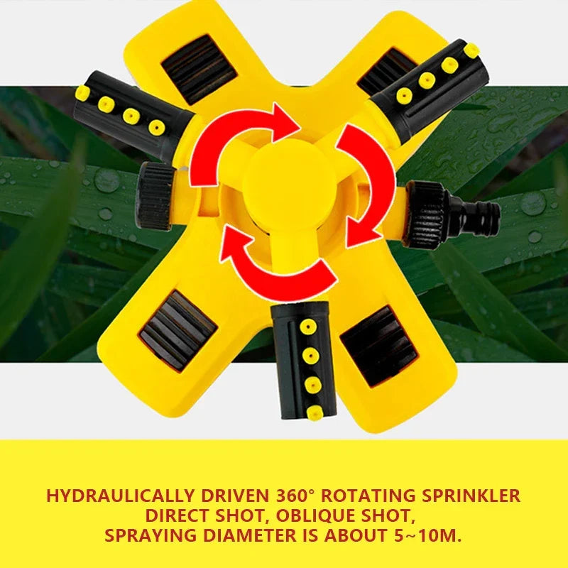 Adjustable 360 Degree Rotating Garden Lawn Sprinkler