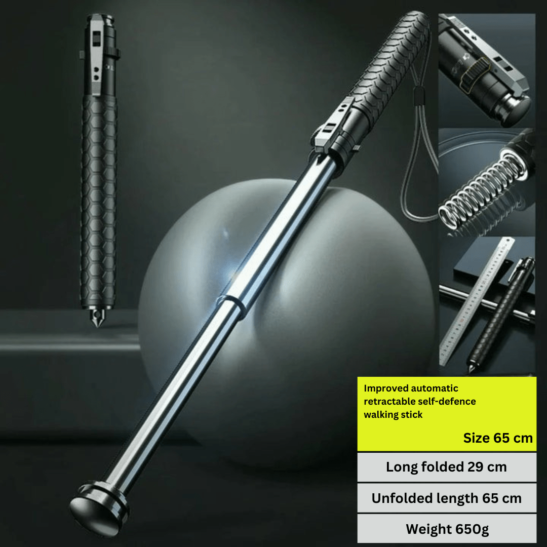 Adjustable Alloy Steel Hiking Stick with Anti Slip Handle