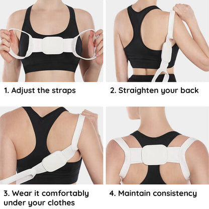 Adjustable Back Posture Corrector Support Brace