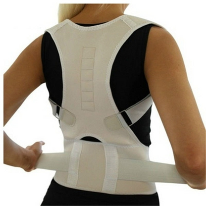 Adjustable Back Posture Support Brace with Magnetic Inserts