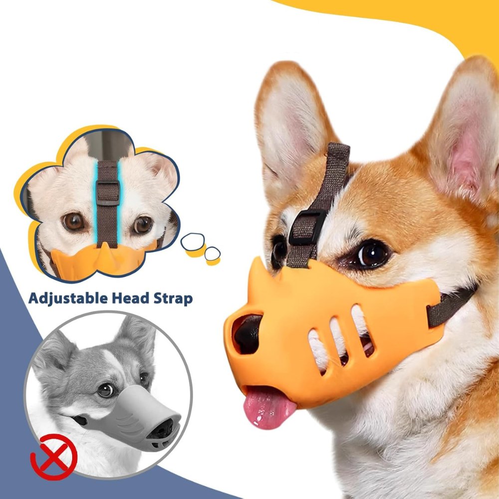 Adjustable Breathable Dog Muzzle for Small Medium Large Dogs