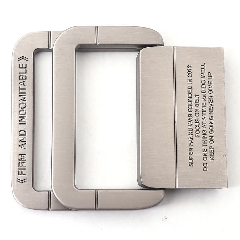 Adjustable Canvas Belt with Double Ring Metal Buckle