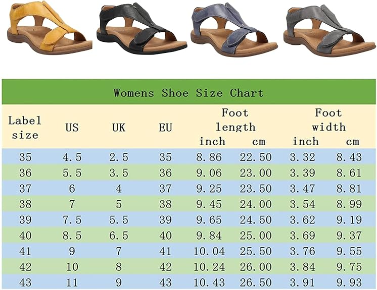 Adjustable Comfort Sandals Memory Foam Footbed