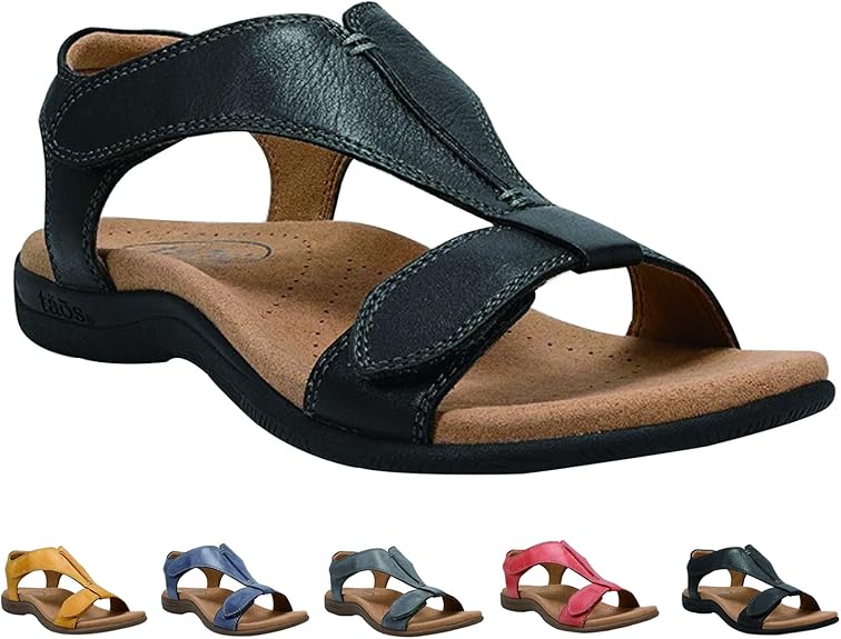 Adjustable Comfort Sandals Memory Foam Footbed