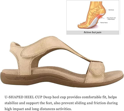 Adjustable Comfort Sandals Memory Foam Footbed