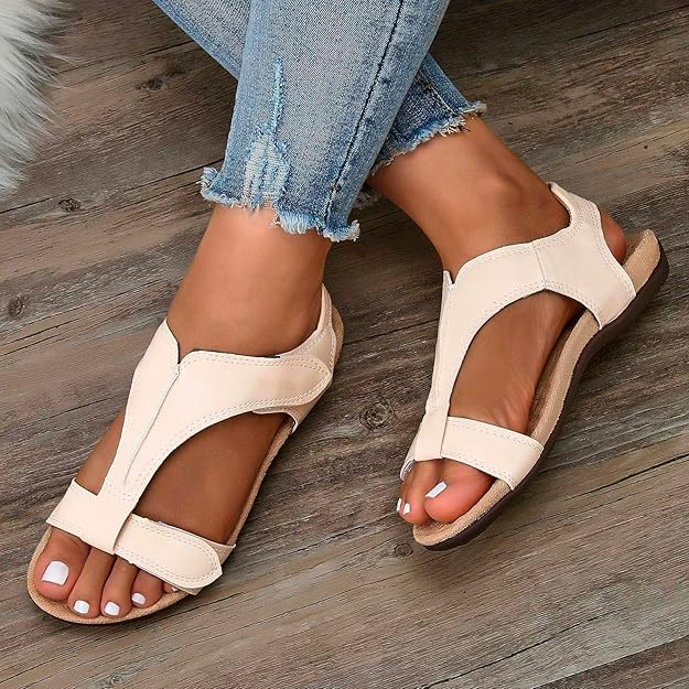 Adjustable Comfort Sandals Memory Foam Footbed