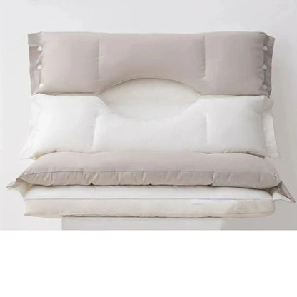 Adjustable Double Layer Memory Foam Neck Support Pillow