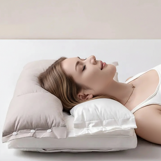 Adjustable Double Layer Memory Foam Neck Support Pillow
