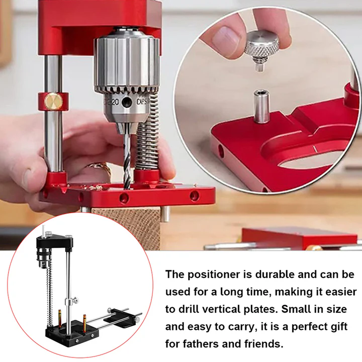 Adjustable Drilling Locator Woodworking Hole Positioning Guide Tool