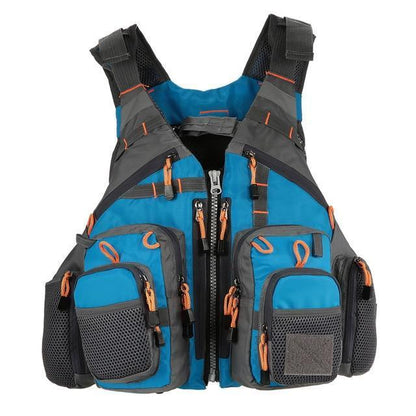 Adjustable Fishing Life Vest with Multi Pocket Storage