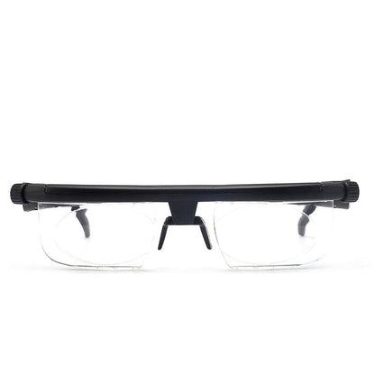 Adjustable Focus Glasses with Dual Lens Control
