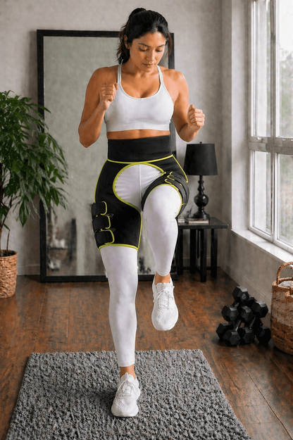 Adjustable Hip and Thigh Support Compression Wrap with Stabilizing Fit
