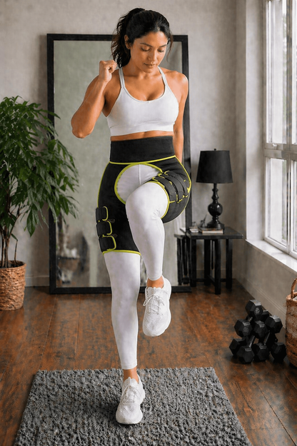 Adjustable Hip and Thigh Support Compression Wrap with Stabilizing Fit