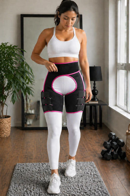Adjustable Hip and Thigh Support Compression Wrap with Stabilizing Fit
