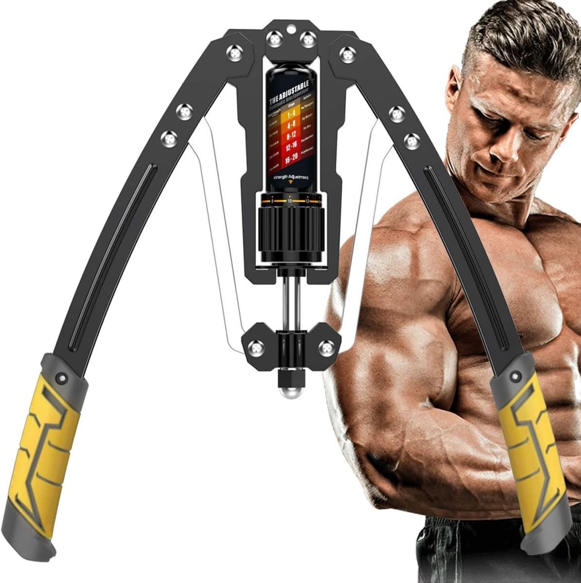 Adjustable Hydraulic Arm Trainer for Chest Shoulder and Arm Workouts