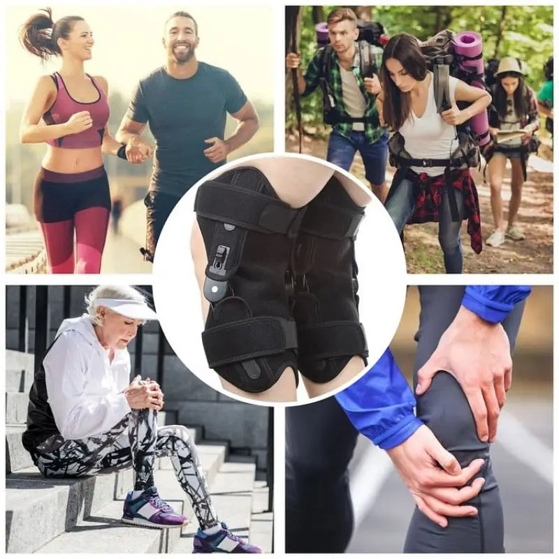 Adjustable Knee Support Brace with Stabilizers