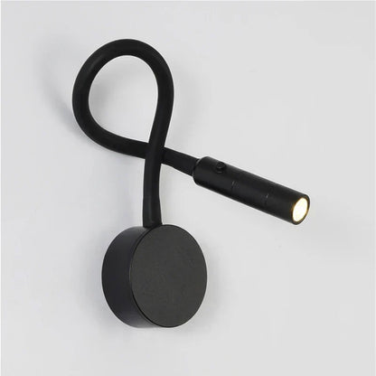 Adjustable LED Reading Wall Lamp with Flexible Gooseneck