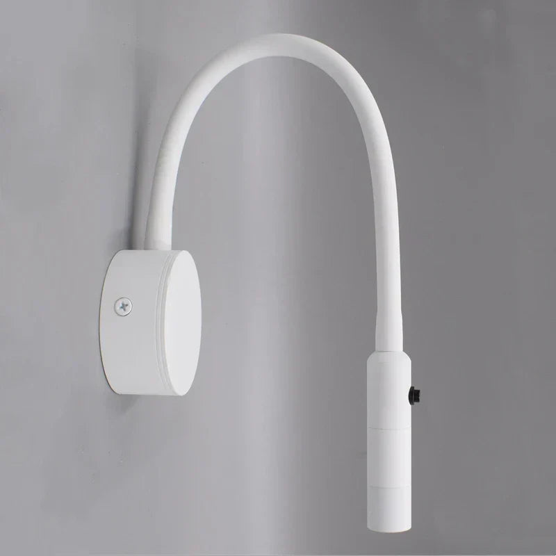 Adjustable LED Reading Wall Lamp with Flexible Gooseneck