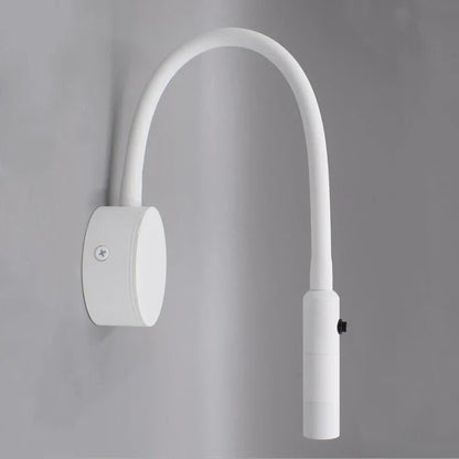 Adjustable LED Reading Wall Lamp with Flexible Gooseneck