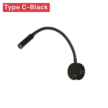 Adjustable LED Reading Wall Lamp with Flexible Gooseneck