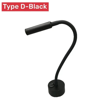 Adjustable LED Reading Wall Lamp with Flexible Gooseneck