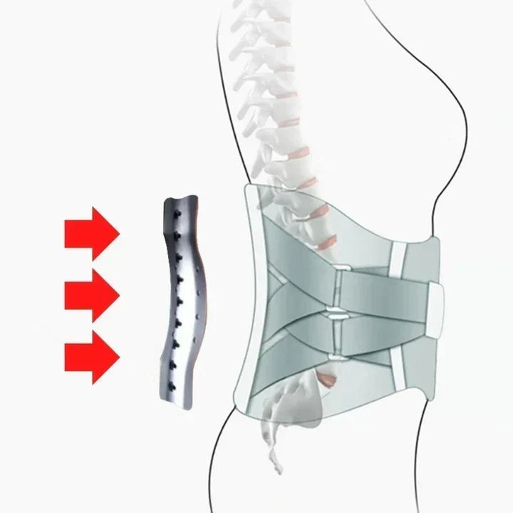 Adjustable Lumbar Back Support Belt with Breathable Mesh