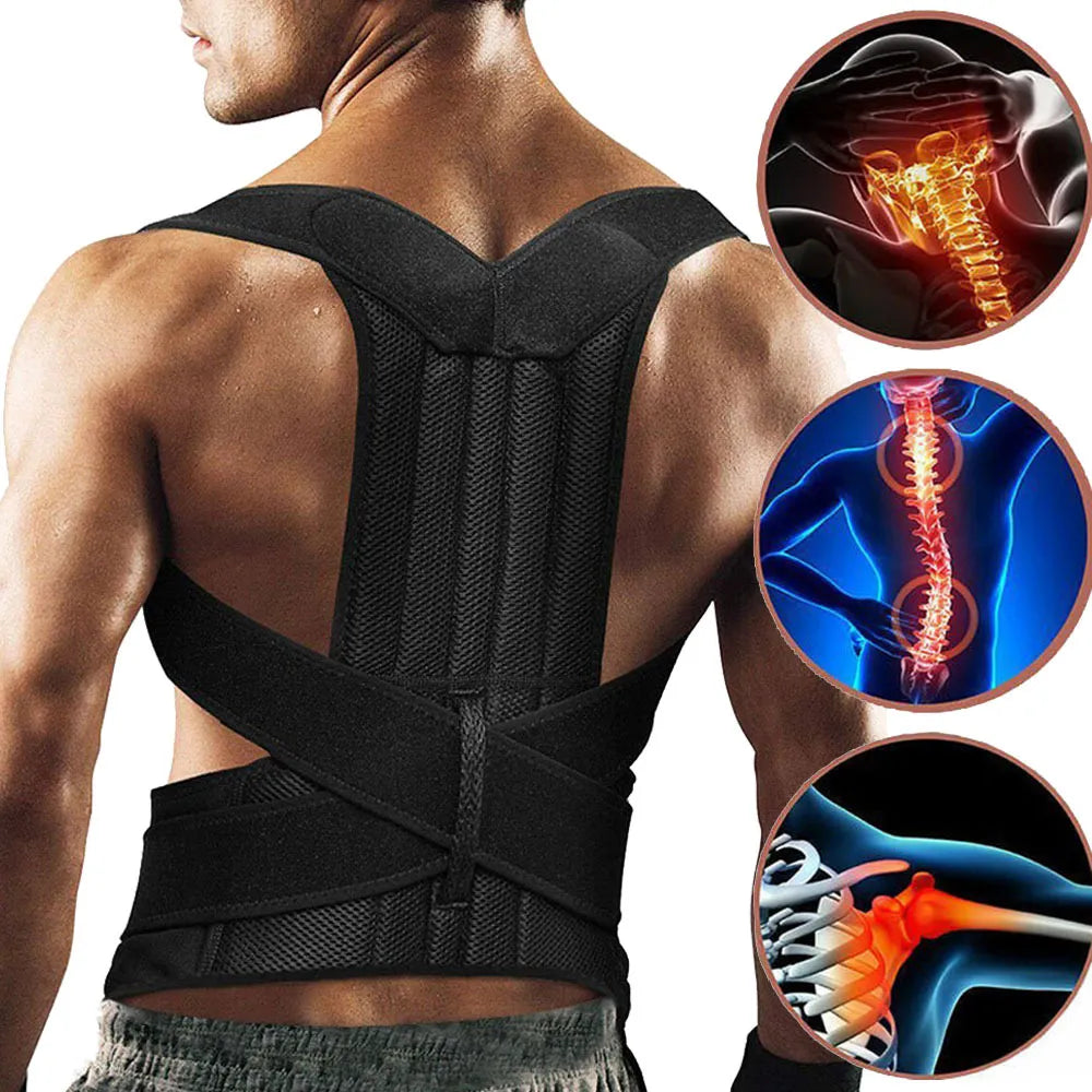 Adjustable Lumbar Back Support Posture Corrector Belt
