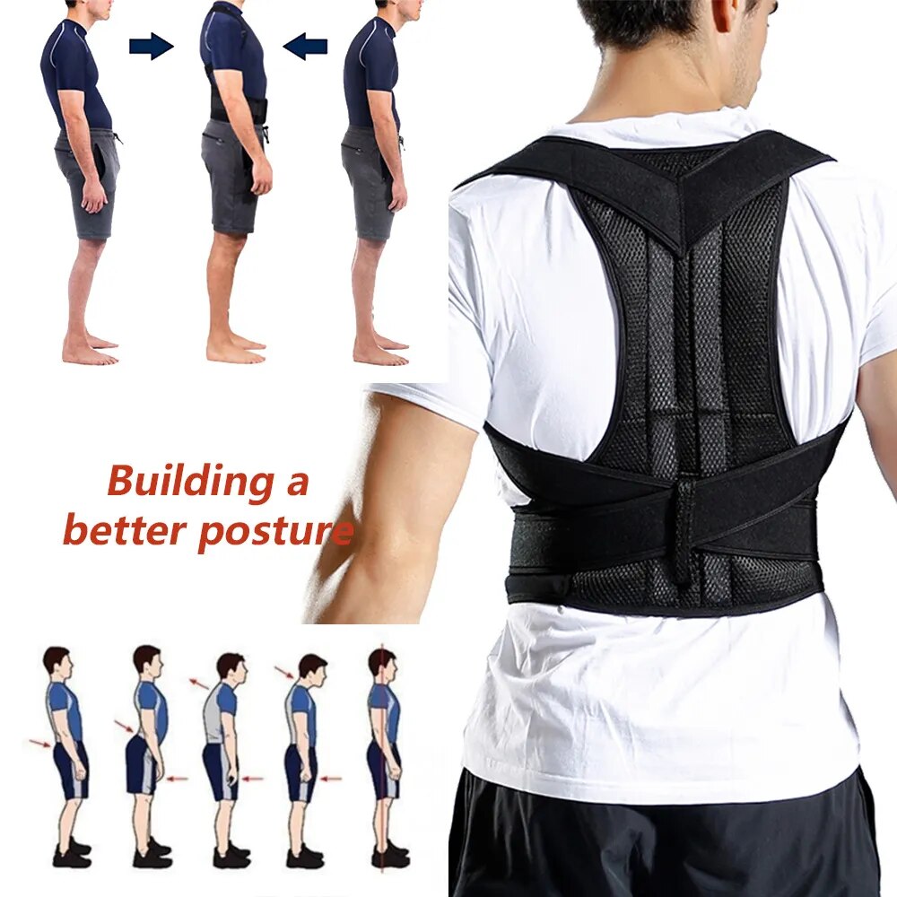 Adjustable Lumbar Back Support Posture Corrector Belt