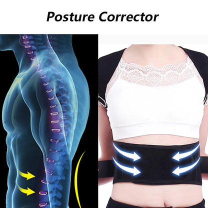 Adjustable Lumbar Back Support Posture Corrector Belt