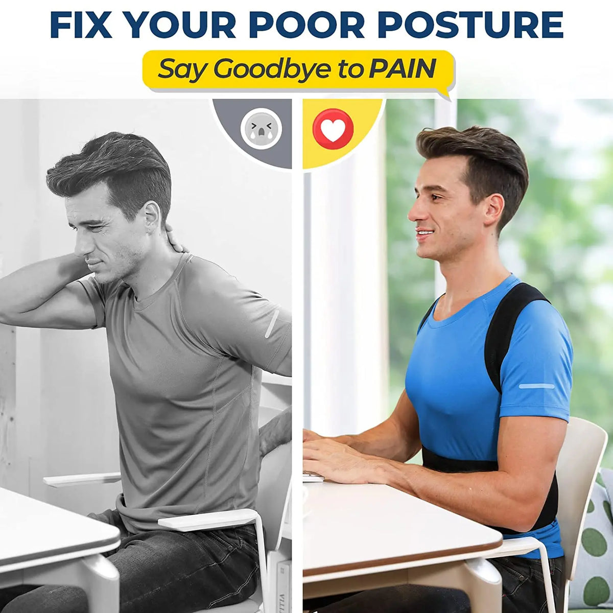 Adjustable Lumbar Back Support Posture Corrector Belt