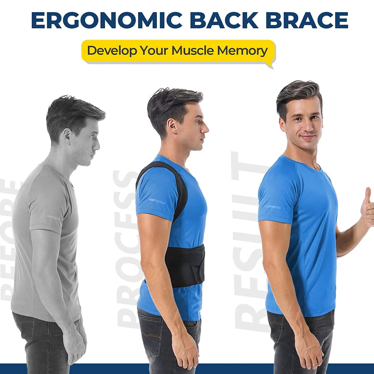 Adjustable Lumbar Back Support Posture Corrector Belt