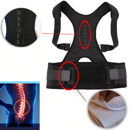 Adjustable Magnetic Posture Support Back Brace