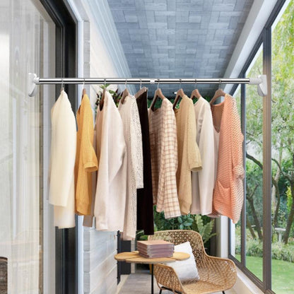 Adjustable No Drill Telescopic Closet Rod