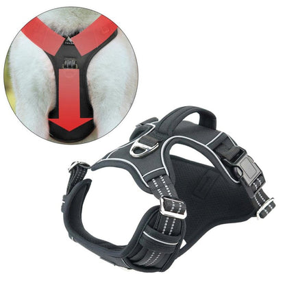 Adjustable Reflective No Pull Dog Harness