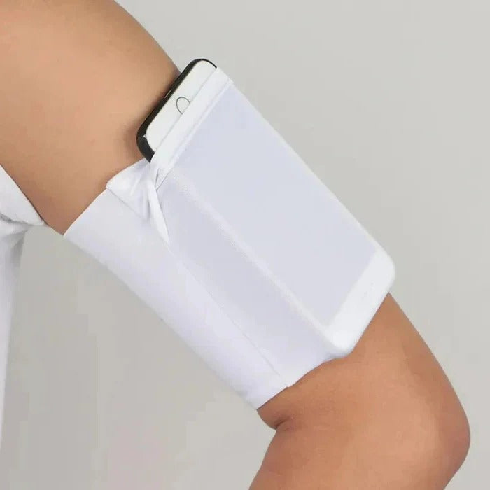 Adjustable Running Phone Armband with Touchscreen Pocket