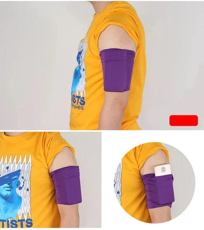 Adjustable Running Phone Armband with Touchscreen Pocket