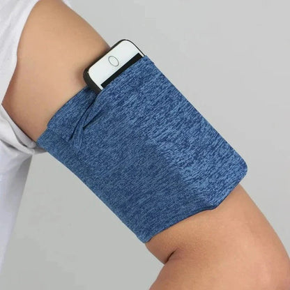 Adjustable Running Phone Armband with Touchscreen Pocket