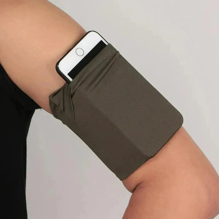 Adjustable Running Phone Armband with Touchscreen Pocket