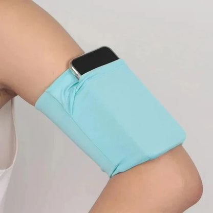 Adjustable Running Phone Armband with Touchscreen Pocket