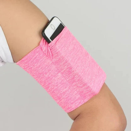 Adjustable Running Phone Armband with Touchscreen Pocket
