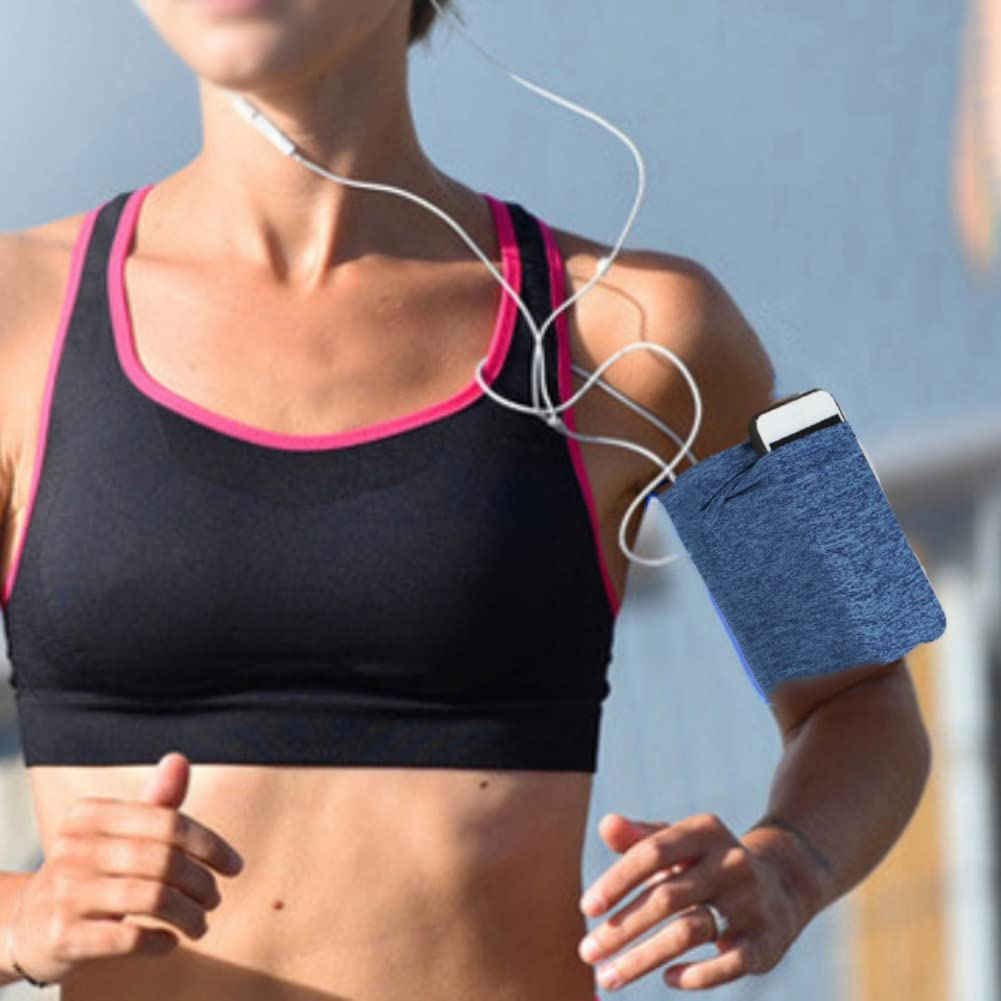 Adjustable Running Phone Armband with Touchscreen Pocket