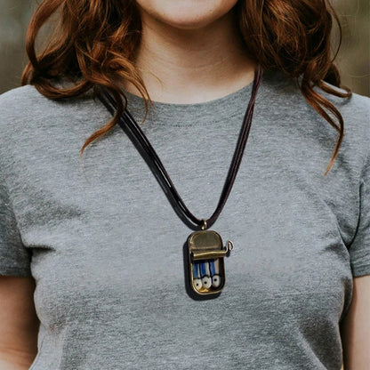 Adjustable Sardine Tin Ring or Necklace
