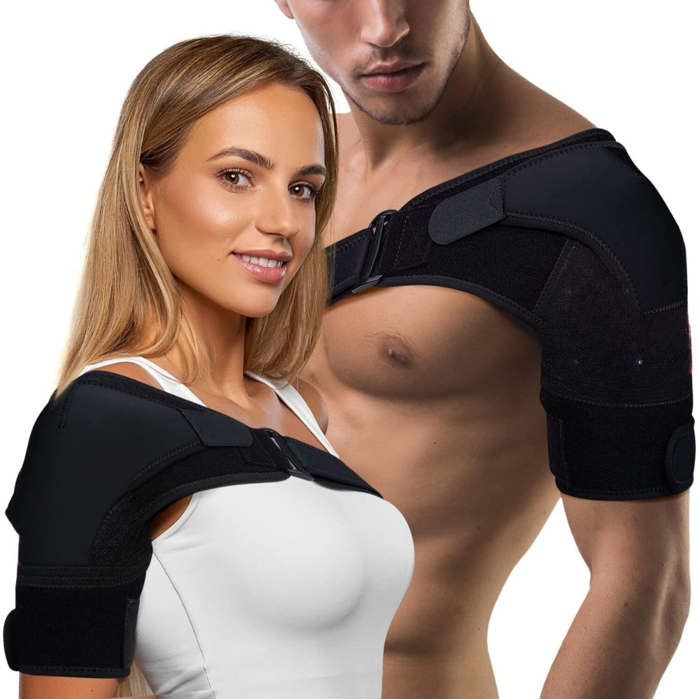 Adjustable Shoulder Support Brace with Breathable Fit