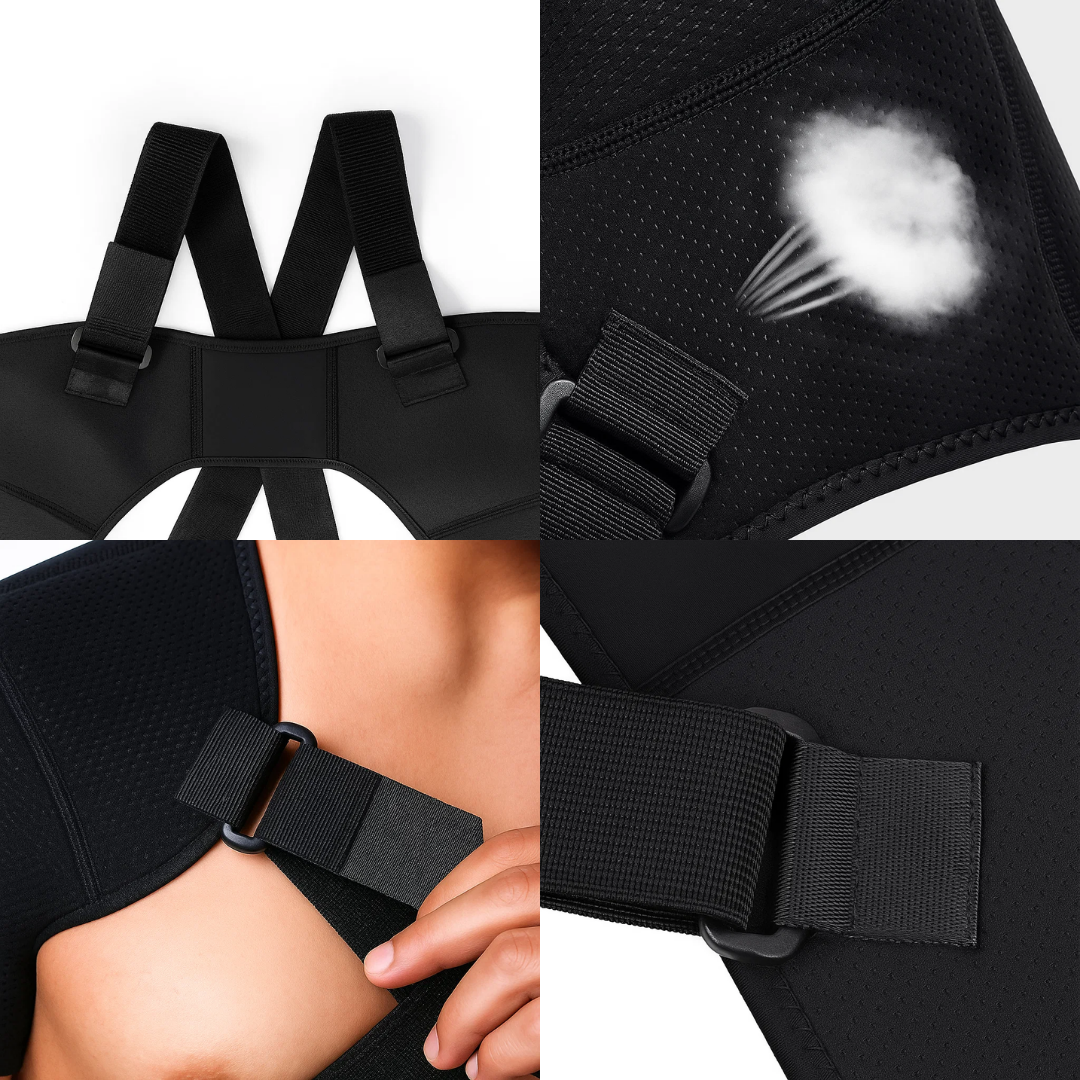 Adjustable Shoulder Support Brace with Mesh Compression