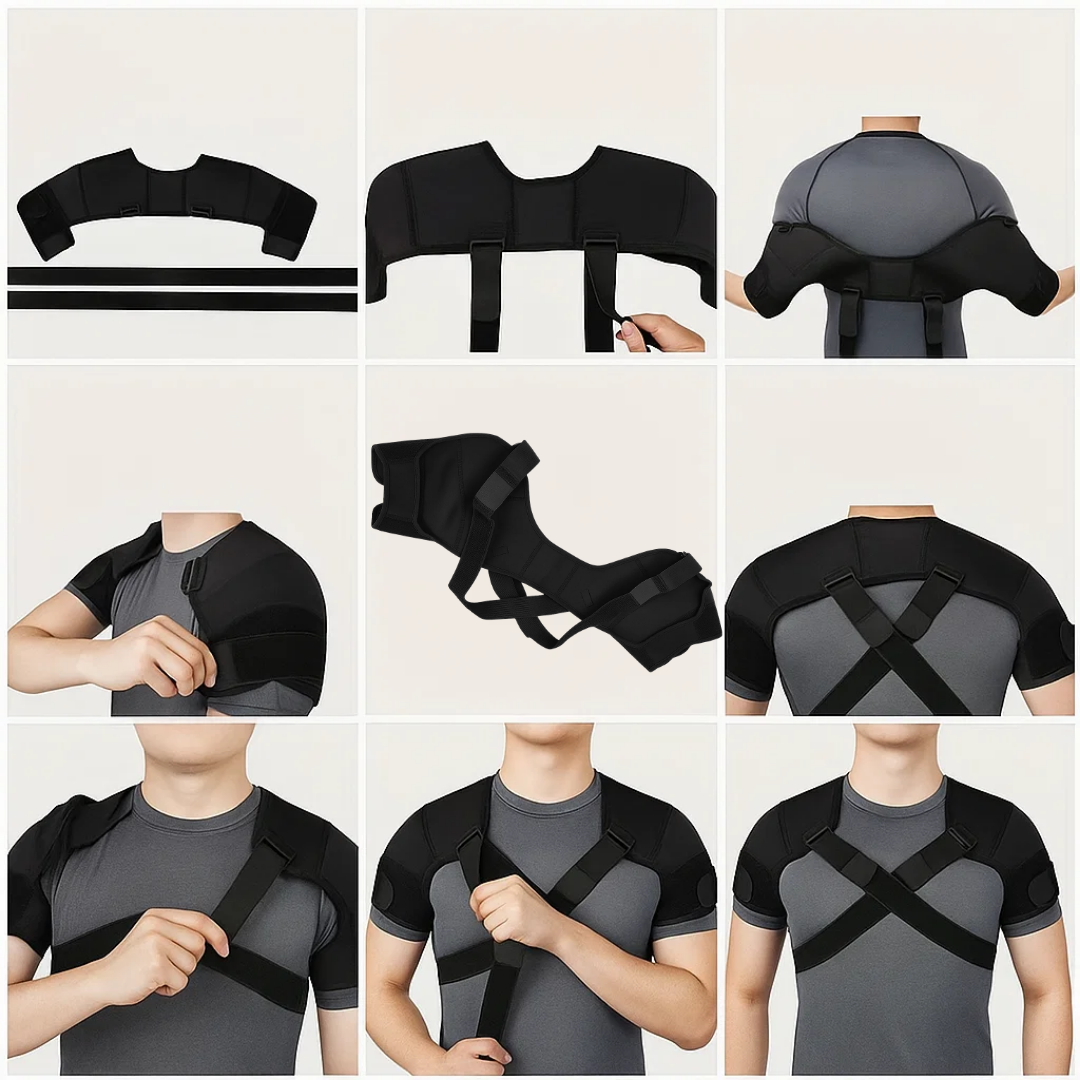 Adjustable Shoulder Support Brace with Mesh Compression