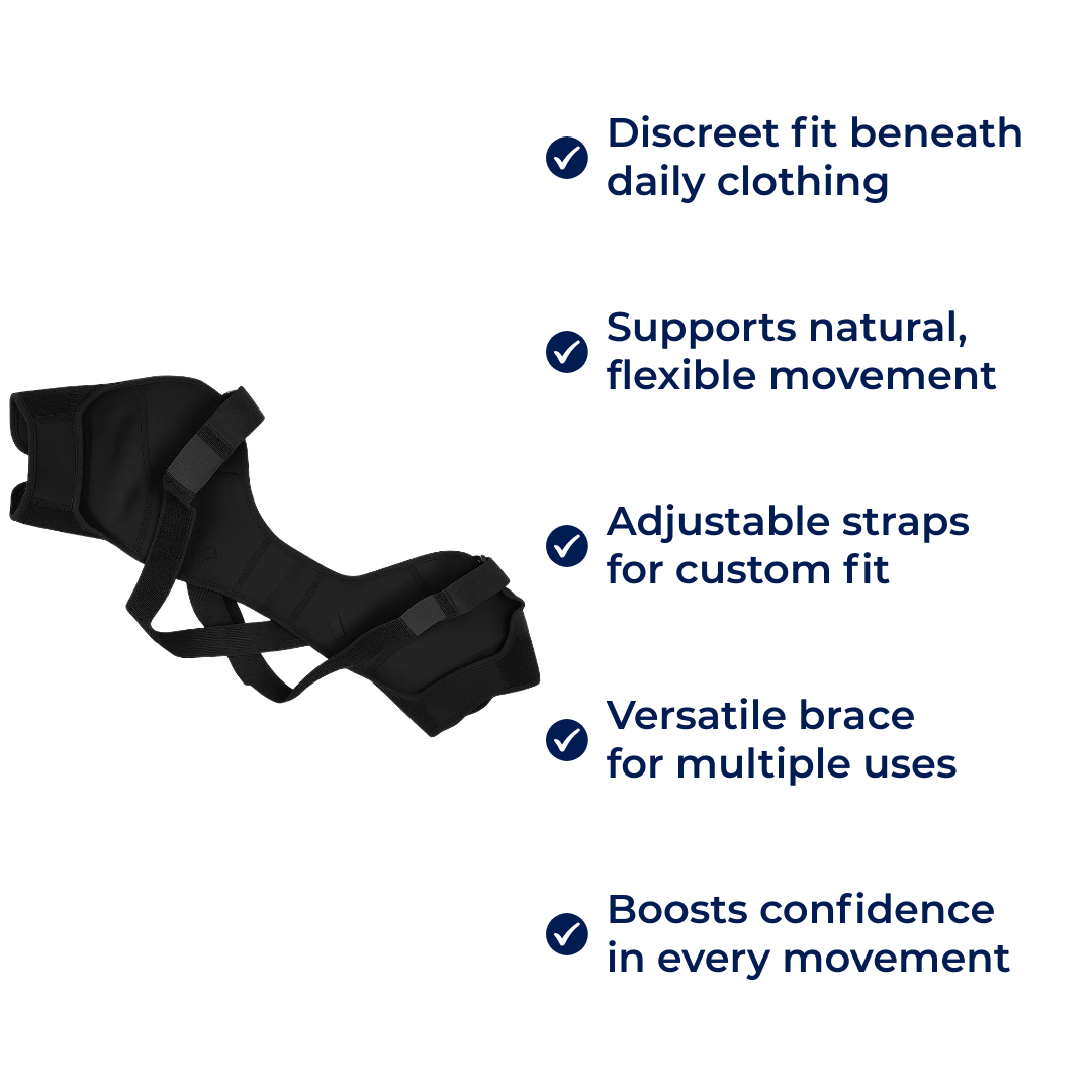 Adjustable Shoulder Support Brace with Mesh Compression