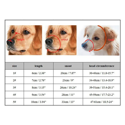 Adjustable Silicone Dog Muzzle for Training and Daily Use